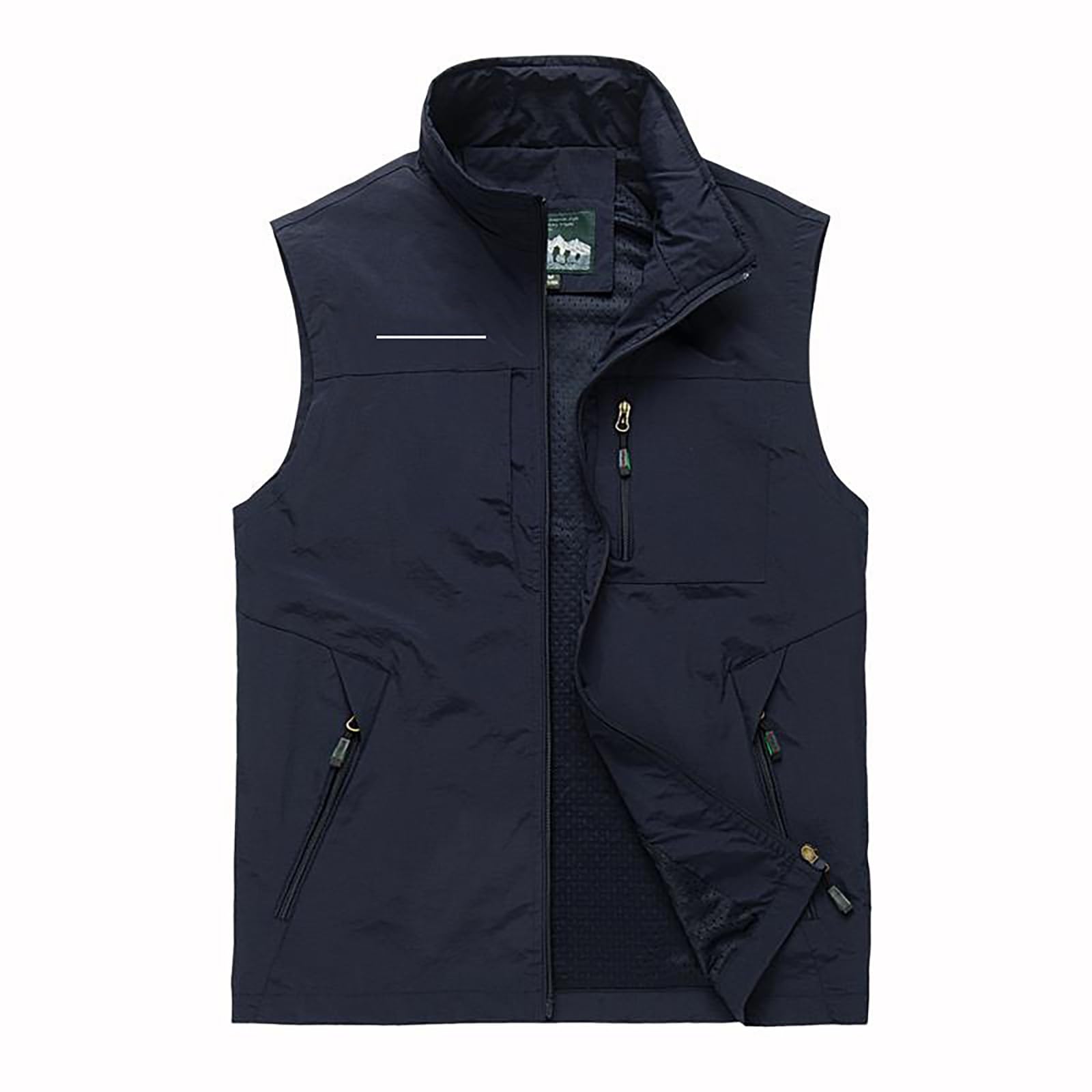 mbt⭐︎Design Button Vest Ciewfwe Men's Snap-Buttons Pu Faux Leather Sleeveless